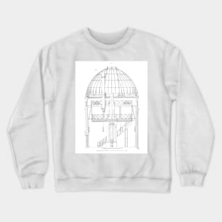 Radcliffe Observatory telescope, 1906 (C023/0843) Crewneck Sweatshirt